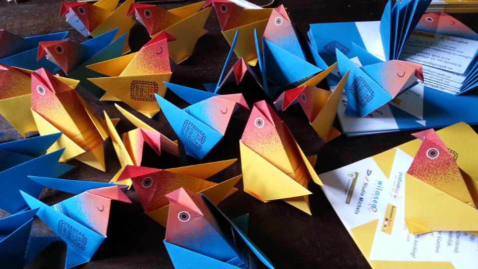 Bird Origami flyers
