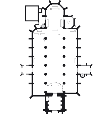 Floor plan Grote Kerk Venray