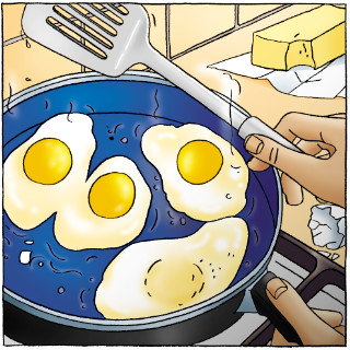 Eggs baked